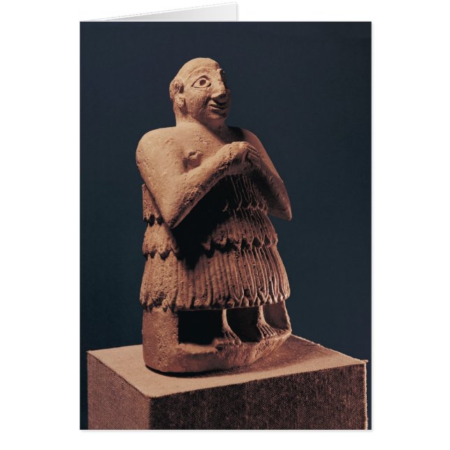 Orant, från Tello Hälsningskort (Framsidan)