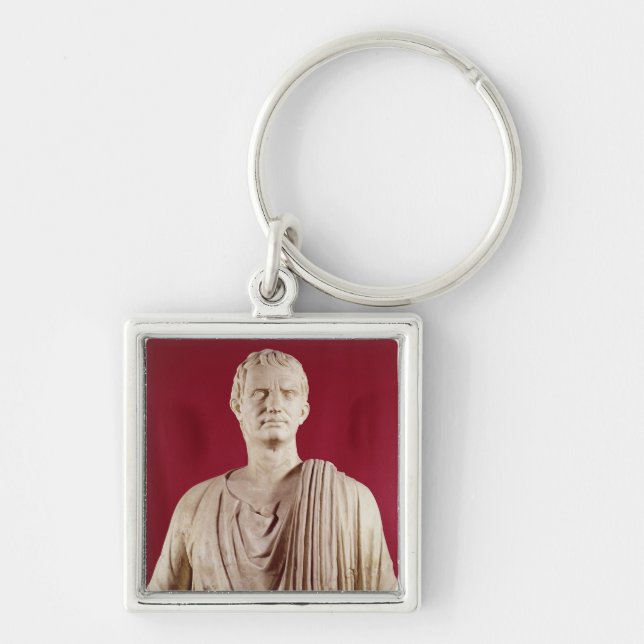 Orating för Lucius Cornelius Sulla Fyrkantig Silverfärgad Nyckelring (Framsidan)