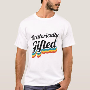 Oratoriskt presenterad debatt om den torgliga deba t shirt