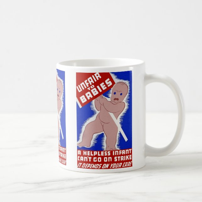 Orättvis mot Spädbarn Kaffemugg (Höger)