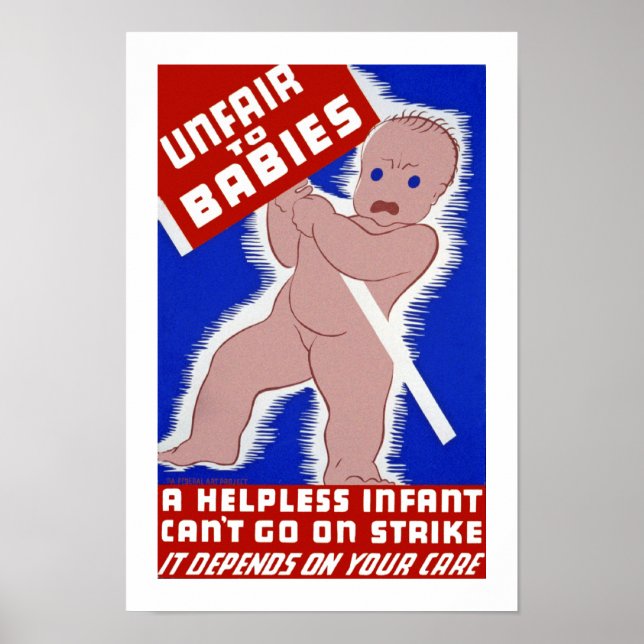 Orättvis mot Spädbarn Poster (Framsidan)
