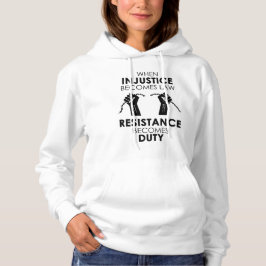 Orättvisakvinna Hoodie för Pullover för ull Tröja