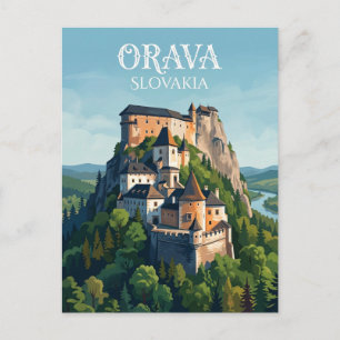 Oravas slott Slovakien Vykort