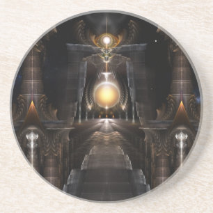 Orb Acrellis Fractal Art Sandstone Underlägg