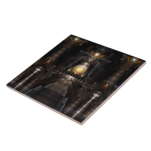 Orb Acrellis Fractal Art Tile Kakelplatta