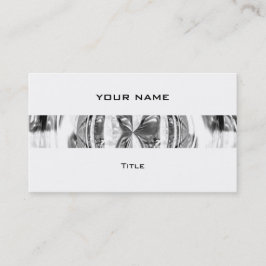 Orb Chrome rand affärskort vit bak Visitkort