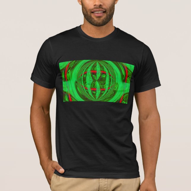 Orb Grönt Amerikanska kläder t-shirt (Framsida)