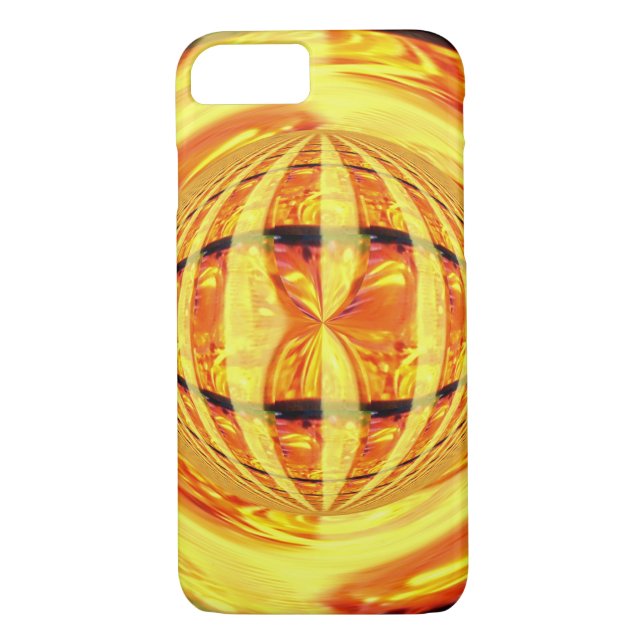 Orb Guld iPhone 7 Fodral Case-Mate iPhone Skal (Baksida)