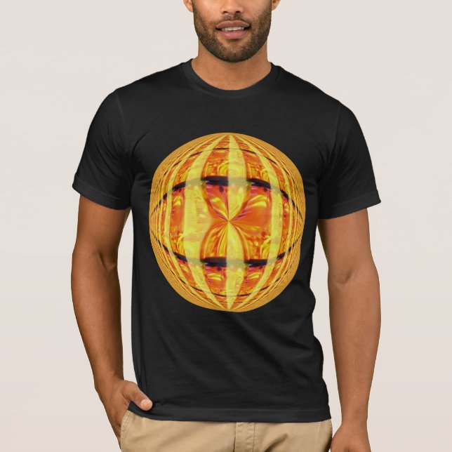 Orb Guld Round American klädel t-shirt (Framsida)