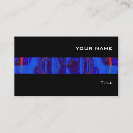 Orb Mörk blått rand-affärskortet svart Visitkort