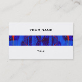 Orb Mörk blått rand-affärskortet vit bak Visitkort