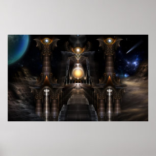 Orb på Poster av Acrellis Fractal Art Wall