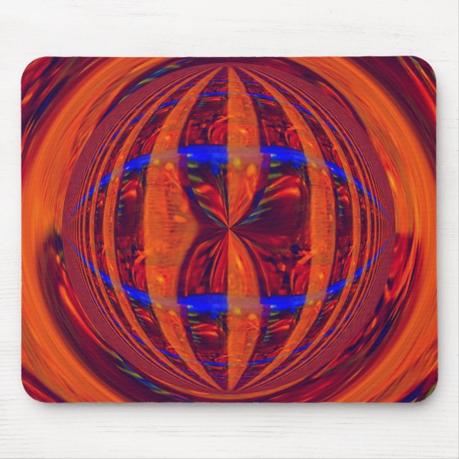 Orb Red mousepad (vågrät) Musmatta (Framsidan)