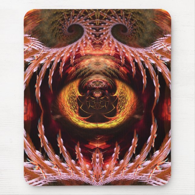 Orb Spirit Träd Fractal Art Fantasy Mousepad Musmatta (Framsidan)