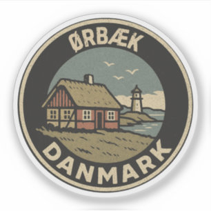 Ørbæk, Danmark Danmark Klistermärken