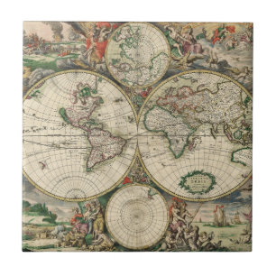 Orbis Tabula Kakelplatta