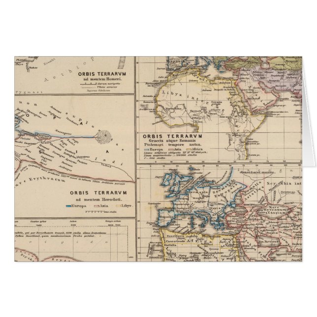 Orbis terrarum hälsningskort (Framsidan Horizontal)