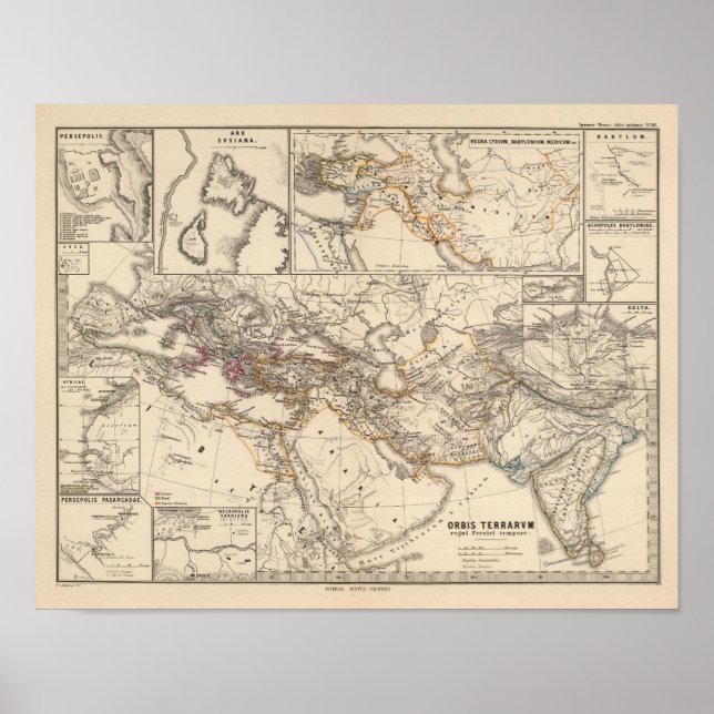 Orbis terrarum regni Persici tempore Poster (Framsidan)