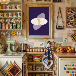 Orbit Girl — 90-tals Maximalistisk Poster | Retro