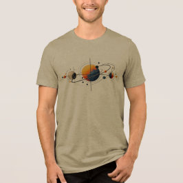 Orbit – Minimalistisk Kosmisk Geometrisk Design T Shirt