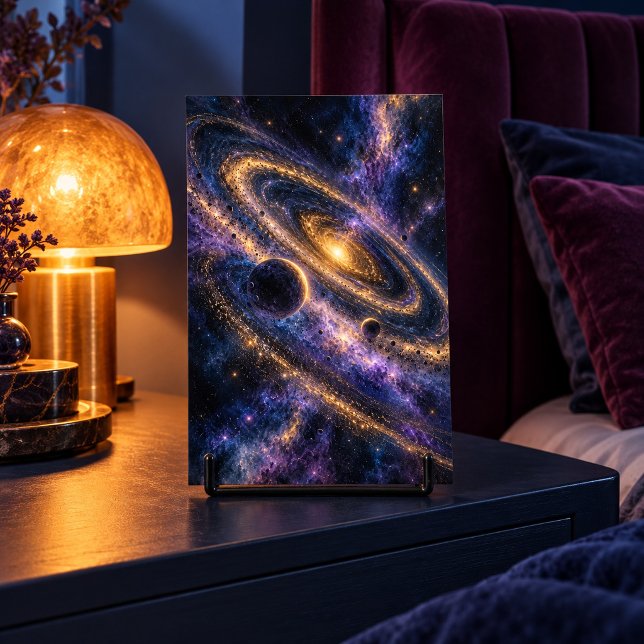 Orbital Dust Konsttryck Poster (4 x 6 inch unframed semi-gloss print. Foil effect is flat printed. Styled scene; props not included.)