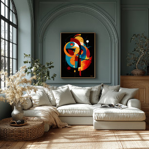 Orbital Equilibrium Modern Geometrisk Konstruktivi Poster