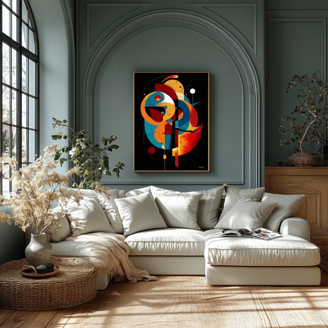 Orbital Equilibrium Modern Geometry Constructivism Poster (Skapare uppladdad)