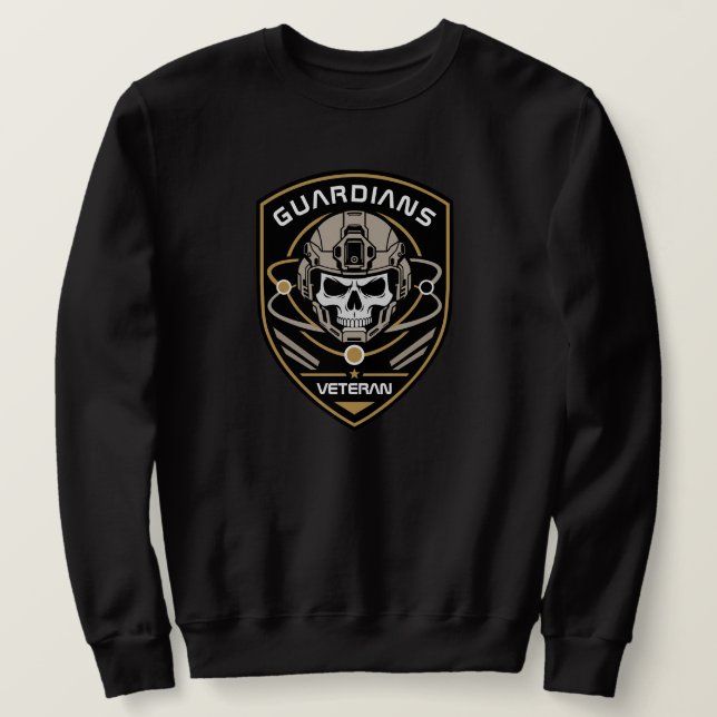 Orbital Guardian Veteran Stolt Crests Lång Ärmad Tröja (Design framsida)