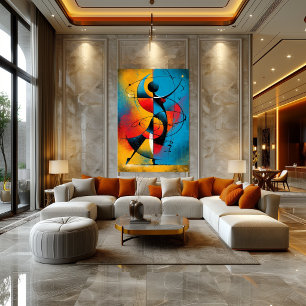 Orbital Rytm – Modern Abstrakt Geometrisk Poster