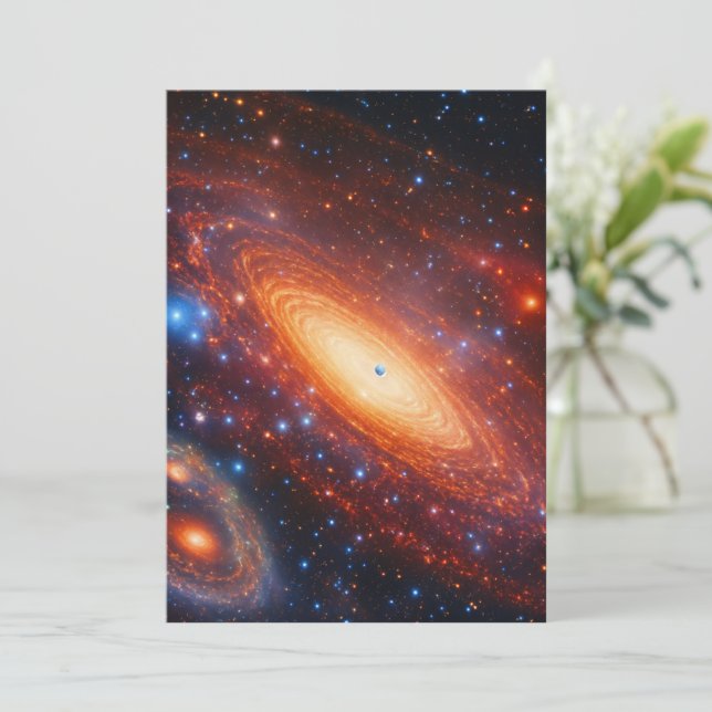 Orbitande Firande Inbjudningar (Stående Fram)