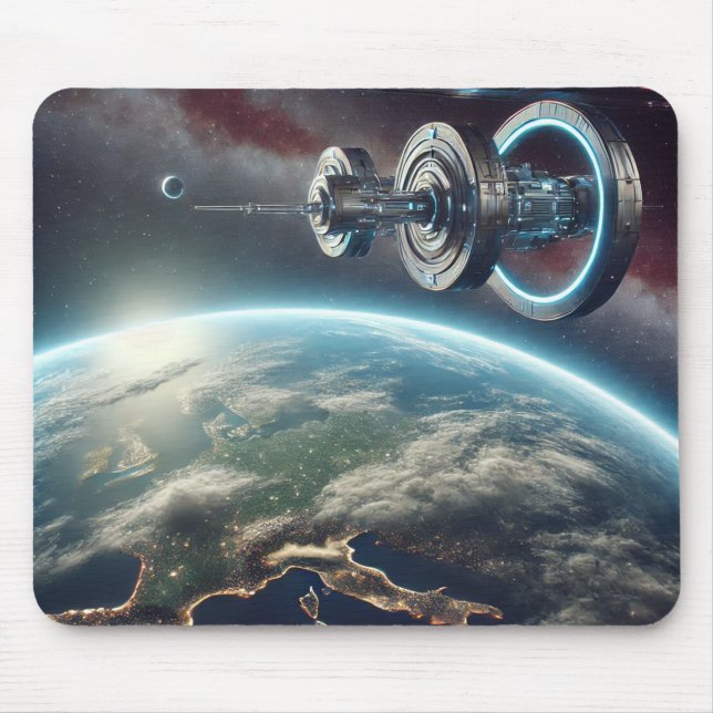 Orbitande innovationsmusslad musmatta (Framsidan)