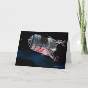 Orbiting för rymdfärja fördärvar kort