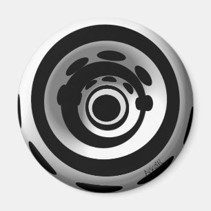 Orbiting hjulmagnet magnet