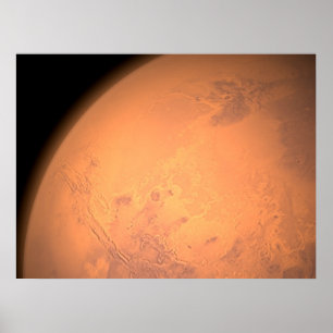Orbiting ovanför Valles Marineris Poster