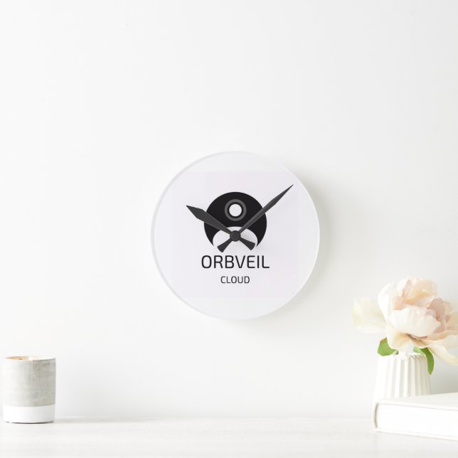 Orbveil Cloud Wall Clock Rund Klocka (Hem)
