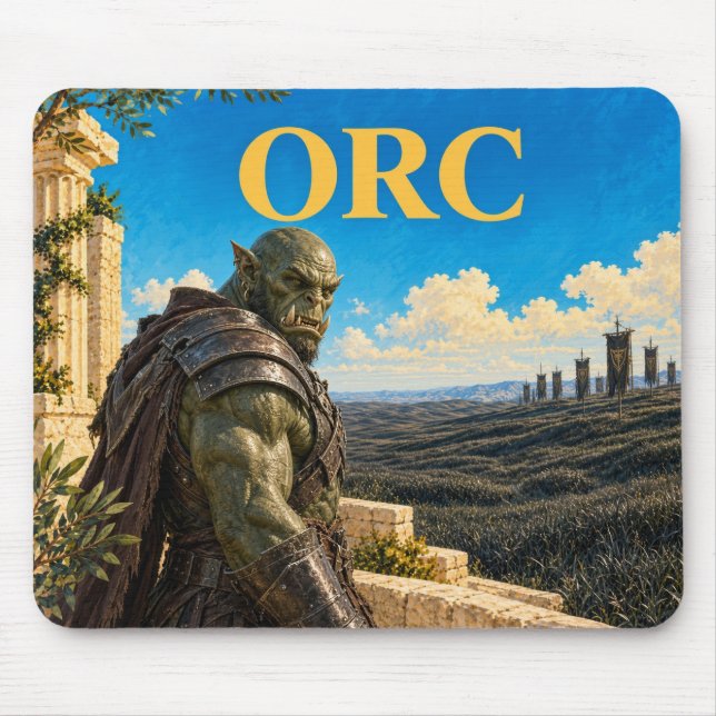 Orc, gotisk fantasimonster musmatta (Framsidan)