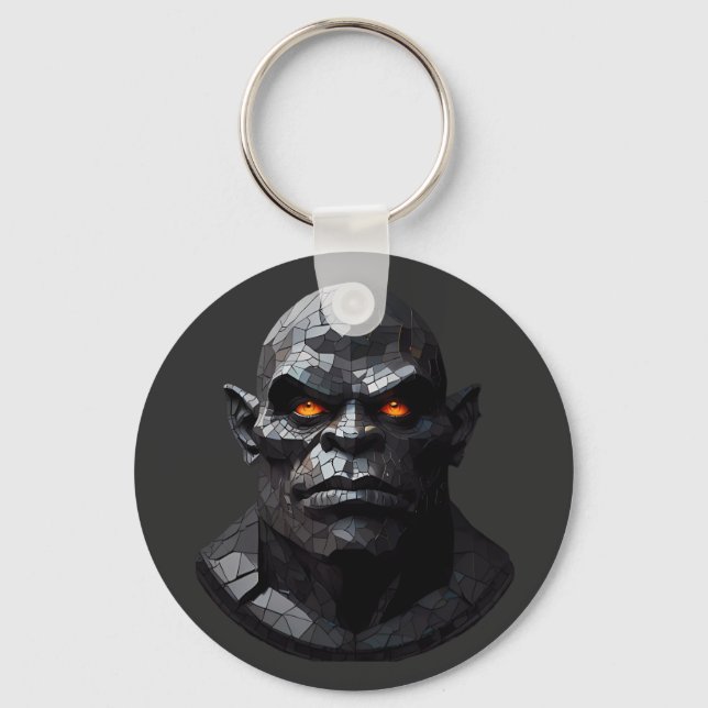Orc Porträtt Nyckelring (Framsida)