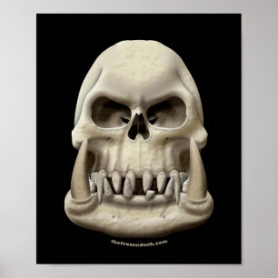 Orc skalle poster