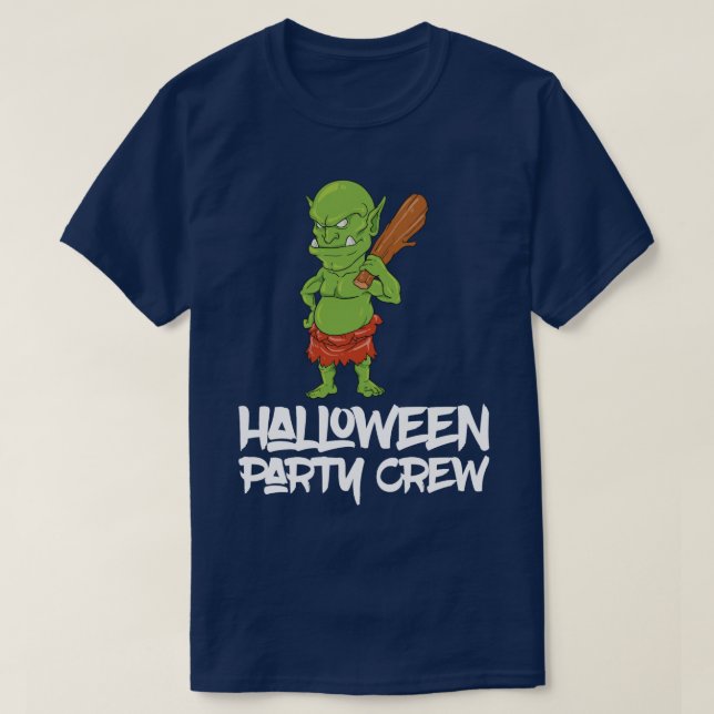 Orc Troll Halloween Matching Costume T Shirt (Design framsida)