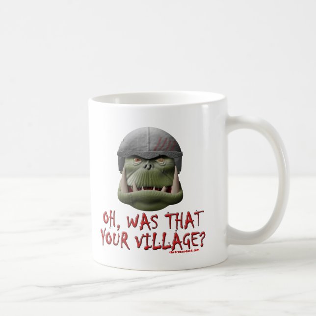 Orc: Var det din by? Kaffemugg (Höger)
