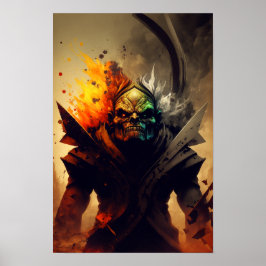 Orc Warlord Fantasy Affisch | D&D Dekor 1