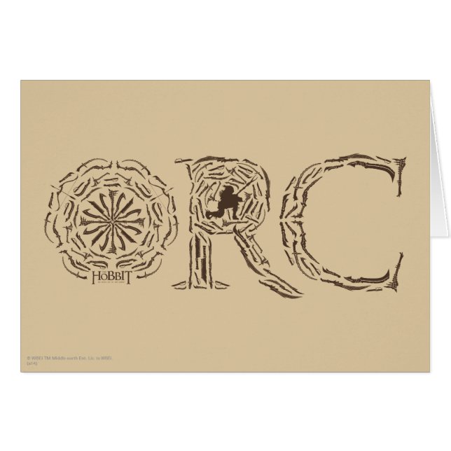 Orc Weapons Collage Hälsningskort (Framsidan Horizontal)