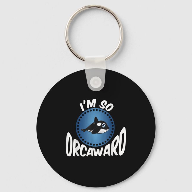 Orca Älskare Graphic - Funny Killer Whale Quote Oc Nyckelring (Framsida)