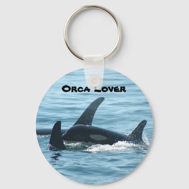 Orca Älskare Keychain Nyckelring (Framsida)