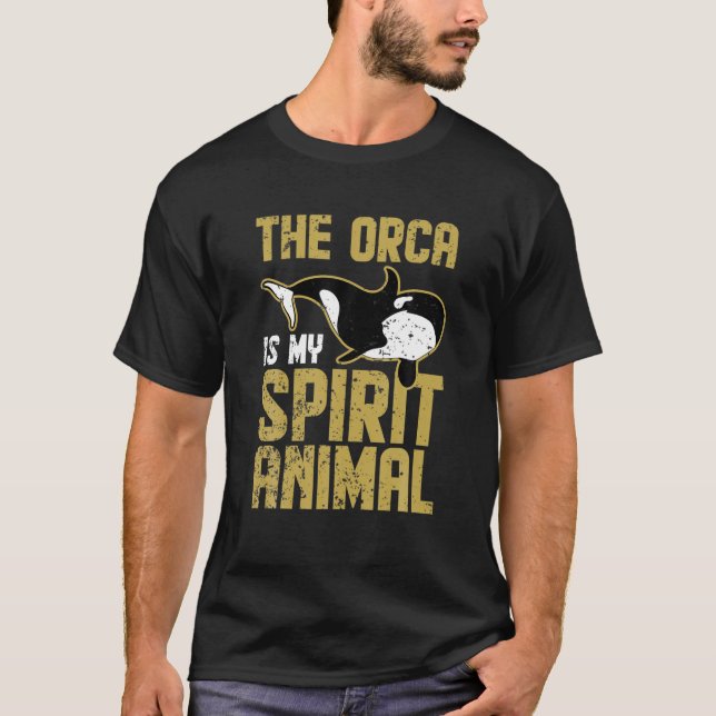 Orca är min själ på djur. t shirt (Framsida)