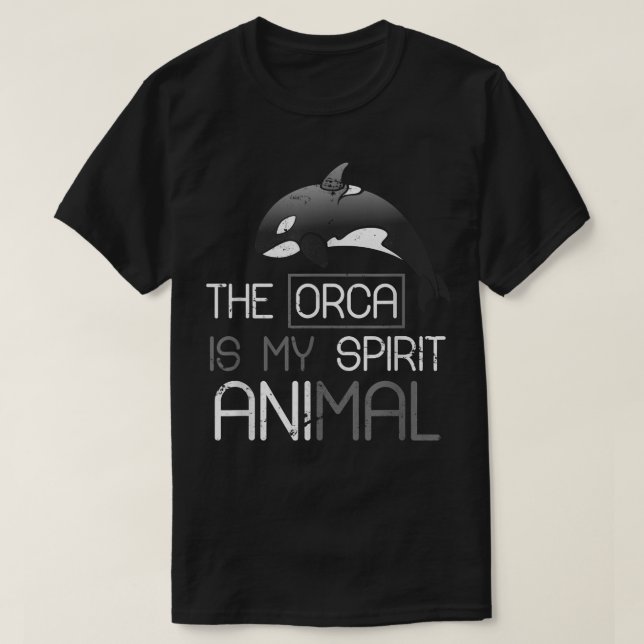 Orca är min själ på djur. t shirt (Design framsida)