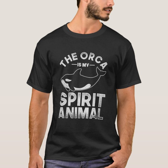 Orca är min själ på djur. t shirt (Framsida)