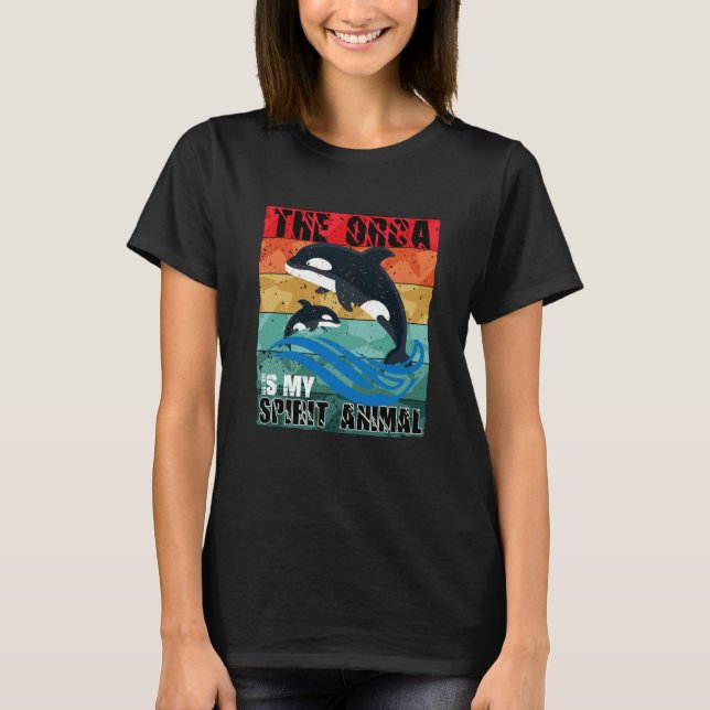 Orca är min Spiritt Animal Orca T Shirt (Framsida)