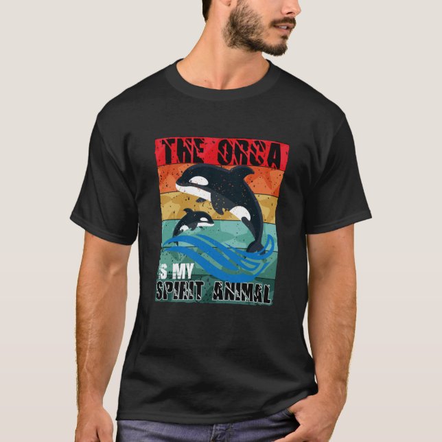 Orca är min Spiritt Animal Orca T Shirt (Framsida)