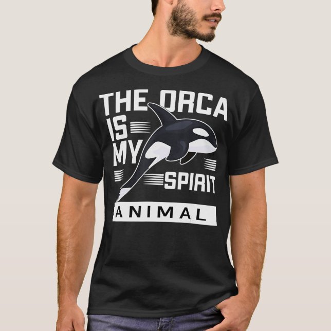 Orca är mitt spritdjur t shirt (Framsida)
